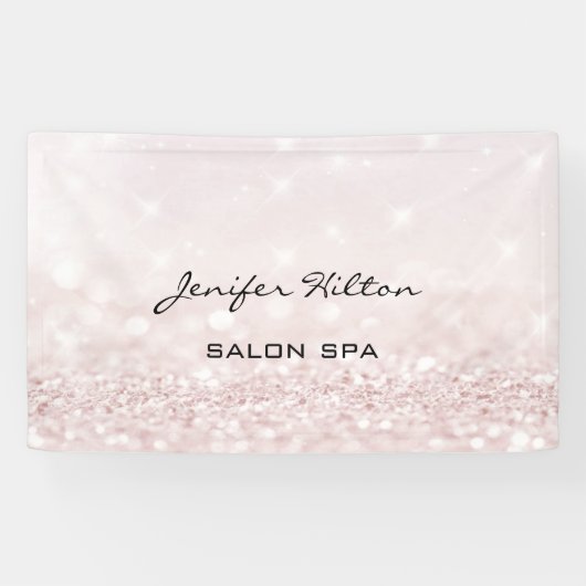 Glamoureus modern chic faux glittery bokeh spandoek (Horizontaal)