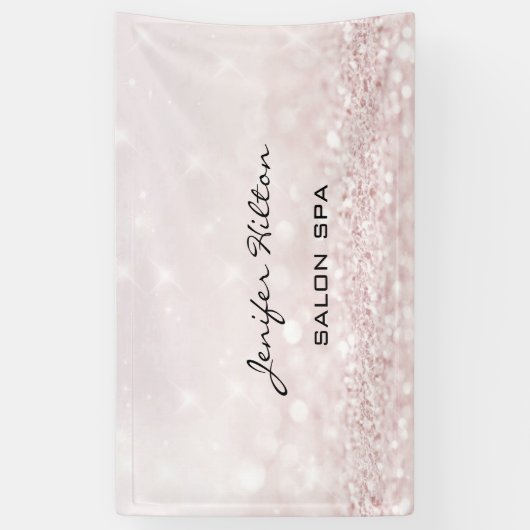 Glamoureus modern chic faux glittery bokeh spandoek (Verticaal)