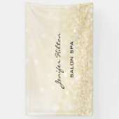 Glamoureus modern chic faux gouden glitterij spandoek (Verticaal)