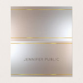 Glamoureus Modern Luxe Elegant Sjabloon Trendy Visitekaartje (Buitenkant ongevouwen)