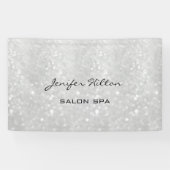 Glamoureus moderne chic glitterij spandoek (Horizontaal)