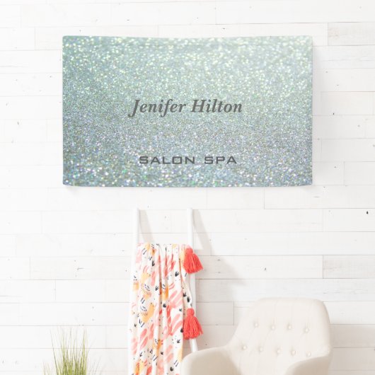 Glamoureus moderne chic glitterij spandoek (Insitu)