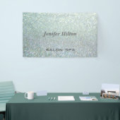 Glamoureus moderne chic glitterij spandoek (Beurs)