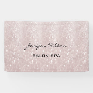 Glamoureus moderne chic glitterij spandoek