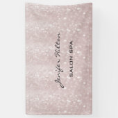 Glamoureus moderne chic glitterij spandoek (Verticaal)