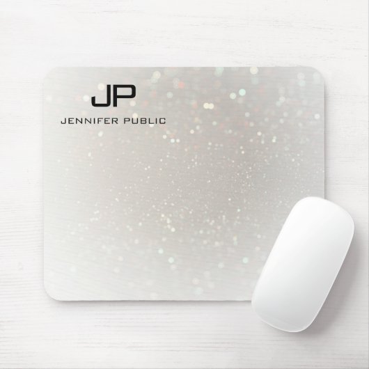 Glamoureus Moderne persoonlijke Sjabloon Muismat (Met muis)