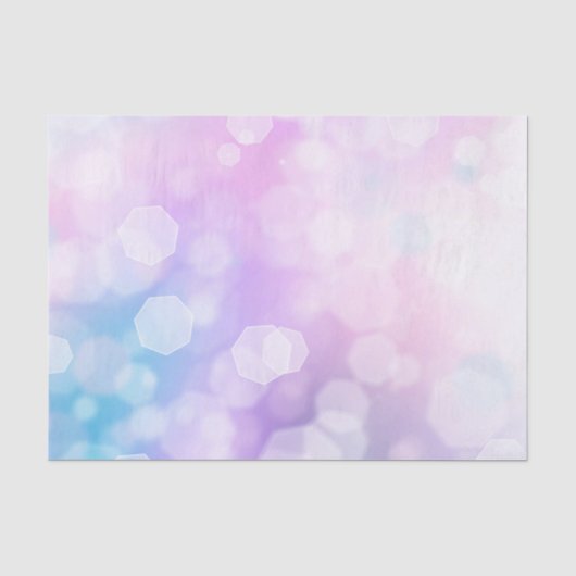 Glamoureus Paars en Blue Sparkles - Bokeh Tissuepapier (Voorkant)