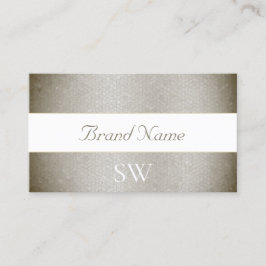 Glamoureus Parly Silver Snake Pattern en Monogram Visitekaartje