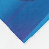 Glamoureus Persoonlijk Blauwe Disco Ball Fleece Deken (Hoek)