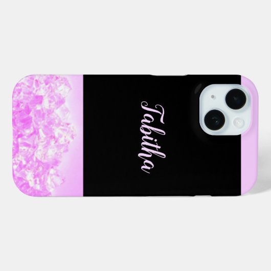 Glamoureus Pink Diamond Case-Mate iPhone Case (Achterkant (horizontaal))