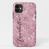 Glamoureus Pink Glitter Case-Mate iPhone Case (Achterkant)