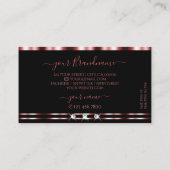 Glamoureus Red Black Sparking Diamonds met Logo Visitekaartje (Achterkant)