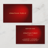 Glamoureus Red Damask Elegant Professional Premium Visitekaartje (Voorkant / Achterkant)