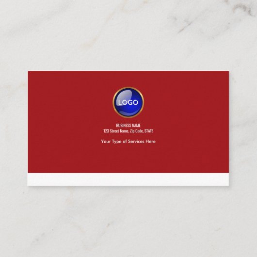 Glamoureus Red Spider Web Designer Visitekaartje (Achterkant)