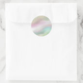 Glamoureus Romantic iridescent parelholografisch C Ronde Sticker (Tas)