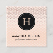 Glamoureus Roos Gold Business Card-template