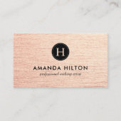 Glamoureus Roos Gold Business Card-template Visitekaartje (Voorkant)