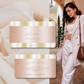 Glamoureus Roos Gold- en Gold-kleuren Professional Visitekaartje