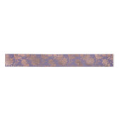 Glamoureus Roos Gold Foil en Lavender Floral Satijnen Lint (Voorkant)