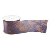 Glamoureus Roos Gold Foil en Lavender Floral Satijnen Lint (Spoel)