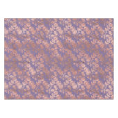 Glamoureus Roos Gold Foil en Lavender Floral Tafelkleed (Voorkant (Horizontaal))