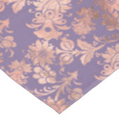 Glamoureus Roos Gold Foil en Lavender Floral Tafelkleed (Gekanteld)
