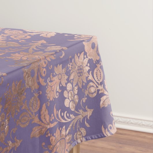 Glamoureus Roos Gold Foil en Lavender Floral Tafelkleed (Voorbeeld)