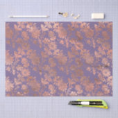 Glamoureus Roos Gold Foil en Lavender Floral Tissuepapier (Craft)