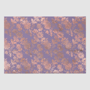 Glamoureus Roos Gold Foil en Lavender Floral Tissuepapier
