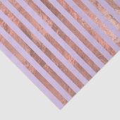 Glamoureus Roos Gold Foil en Lavender Stripes Tissuepapier (Detail)