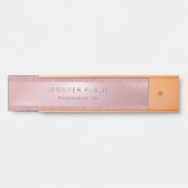 Glamoureus Roos Gold Glitter Elegant Professional Deurbordje (Voorkant)