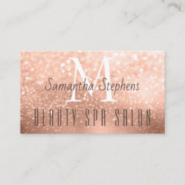 Glamoureus Roos Gold Glitter Hair SPA Salon Visitekaartje