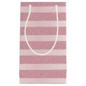 Glamoureus Roos Gold Glitter Moderne Sjabloon Klein Cadeauzakje (Voorkant)