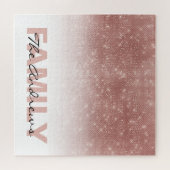 Glamoureus Roos Gold Glitter Sequin Ombre Legpuzzel (Horizontaal)