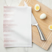 Glamoureus Roos Gold Glitter Striped Gradient Theedoek (Quarter Fold)