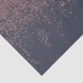 Glamoureus Roos Gold Navy Blue Glitter Ombre Tissuepapier (Detail)