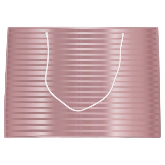 Glamoureus Roos Gold Sjabloon Elegant Modern Trend Groot Cadeauzakje (Voorkant)