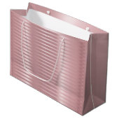 Glamoureus Roos Gold Sjabloon Elegant Modern Trend Groot Cadeauzakje (Voorkant Gekanteld)