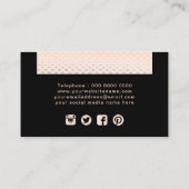 Glamoureus Roos Gold-visitekaartje Visitekaartje (Achterkant)