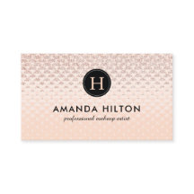 Glamoureus Roos Gold-visitekaartje