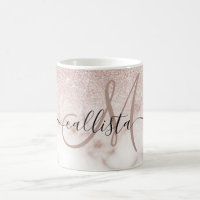 Glamoureus Roos Gold White Glitter Marble Gradient
