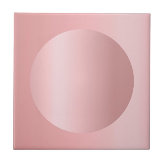 Glamoureus Roos Goud  Afbeelding Sjabloon Tegeltje (Voorkant)