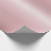 Glamoureus Roos Goud Metallic look Elegant Modern Cadeaupapier (Hoek)