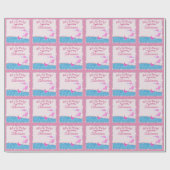 Glamoureus roze Glitter Beach Party Cadeaupapier (Vlak)