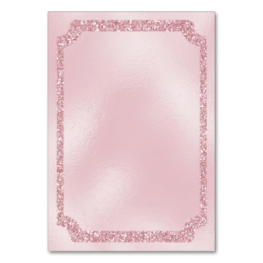 Glamoureus roze glitter evenement kaart (Achterkant)