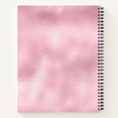 Glamoureus roze glitter Lips Notitieboek (Achterkant)