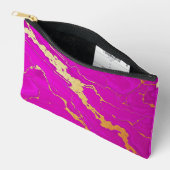 Glamoureus Roze & Goud Marmer Etui (Open)