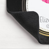 Glamoureus Roze Kissy Lips met xoxo! Gepersonalise Muismat (Hoek)