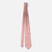 Glamoureus roze rood Glitter Striged gradiënt Stropdas (Achterkant)