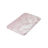 Glamoureus roze witte glitter marmer gradient ombr badmat (Gekanteld)